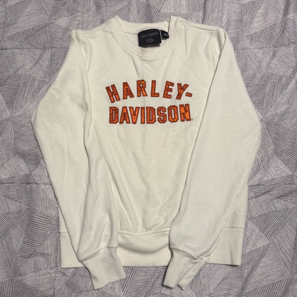 Harley-Davidson Women’s Off-White Crewneck Sweater